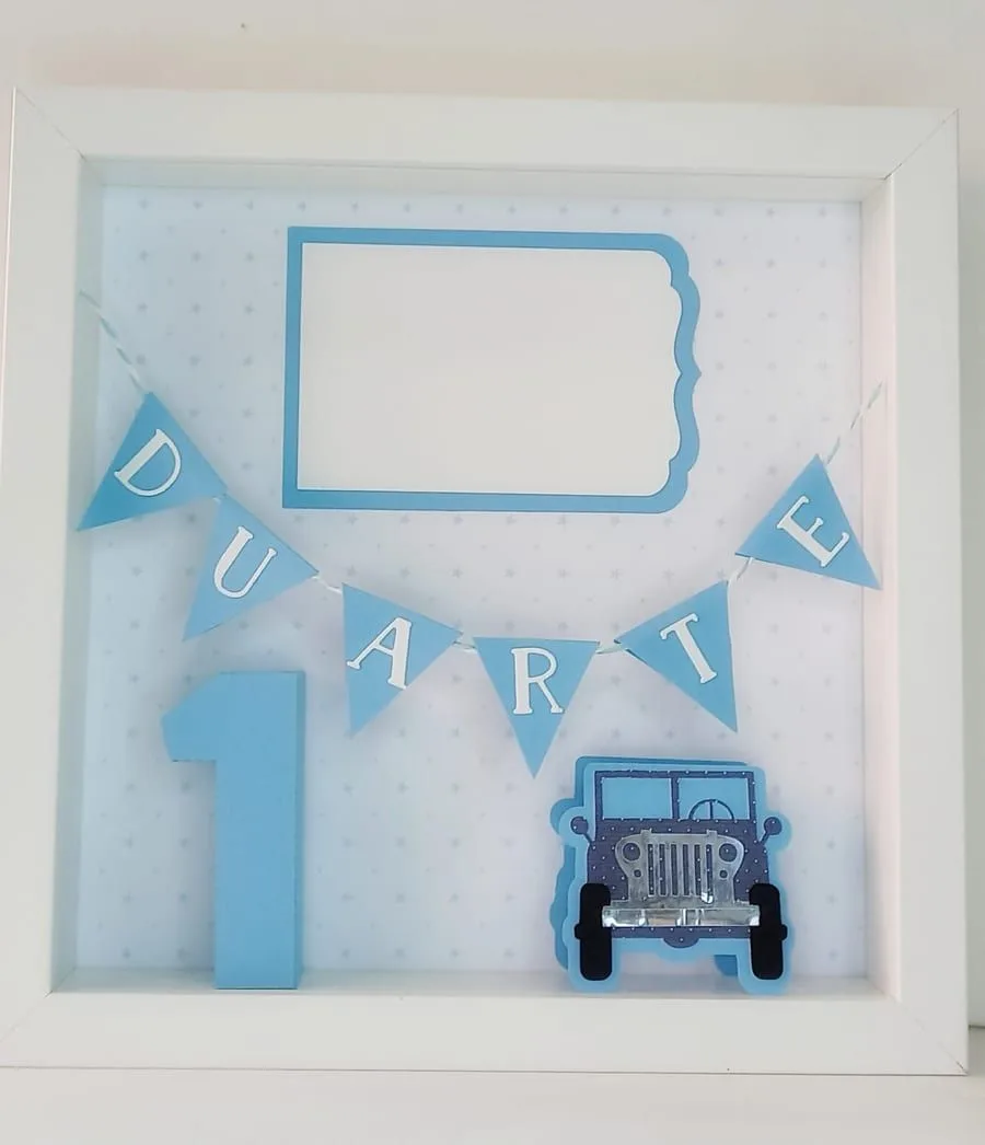 Moldura de primeiro aniversário personalizada To Dream