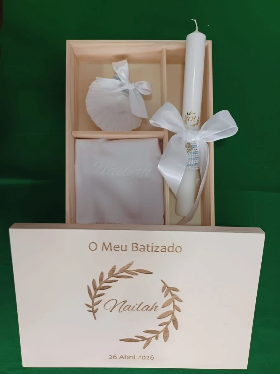 Conjunto de batizado personalizado To Dream